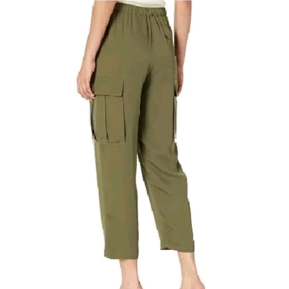 THEORY silk green cargo pants S
